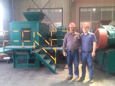 Индия: Станок для брикетирования известкового порошка